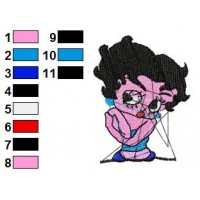 Betty Boop Embroidery Design 60